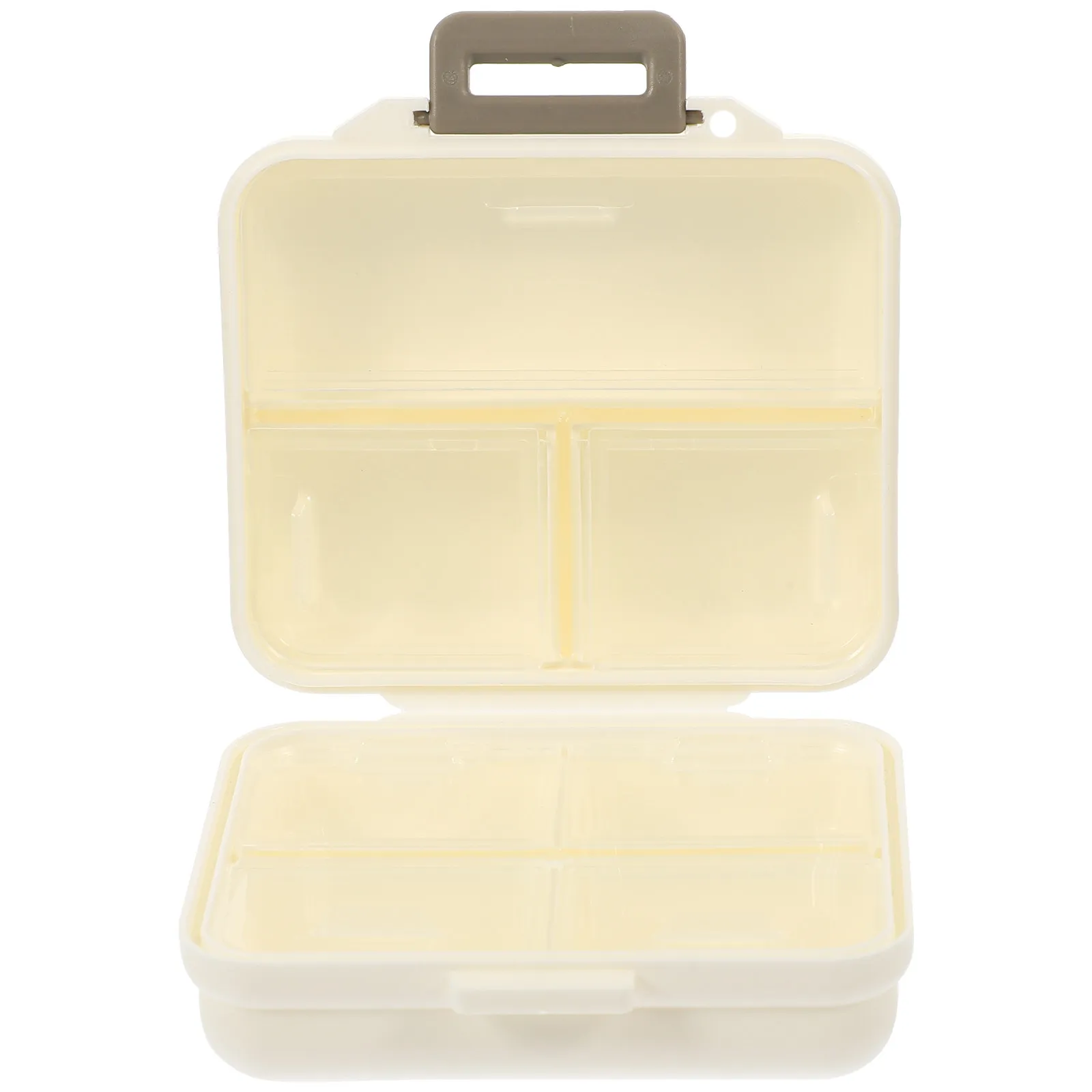 7-Compartment Small Portable Pills Storage Box Food Grade Plastic Travel Medicine Case Dustproof Moisture Resistant Weekly Pill