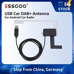 USB Car DAB Antenna for Android Car Radio Digital Broadcast DAB + Radio Box Receiver Adapter Applicable For Europe Australia