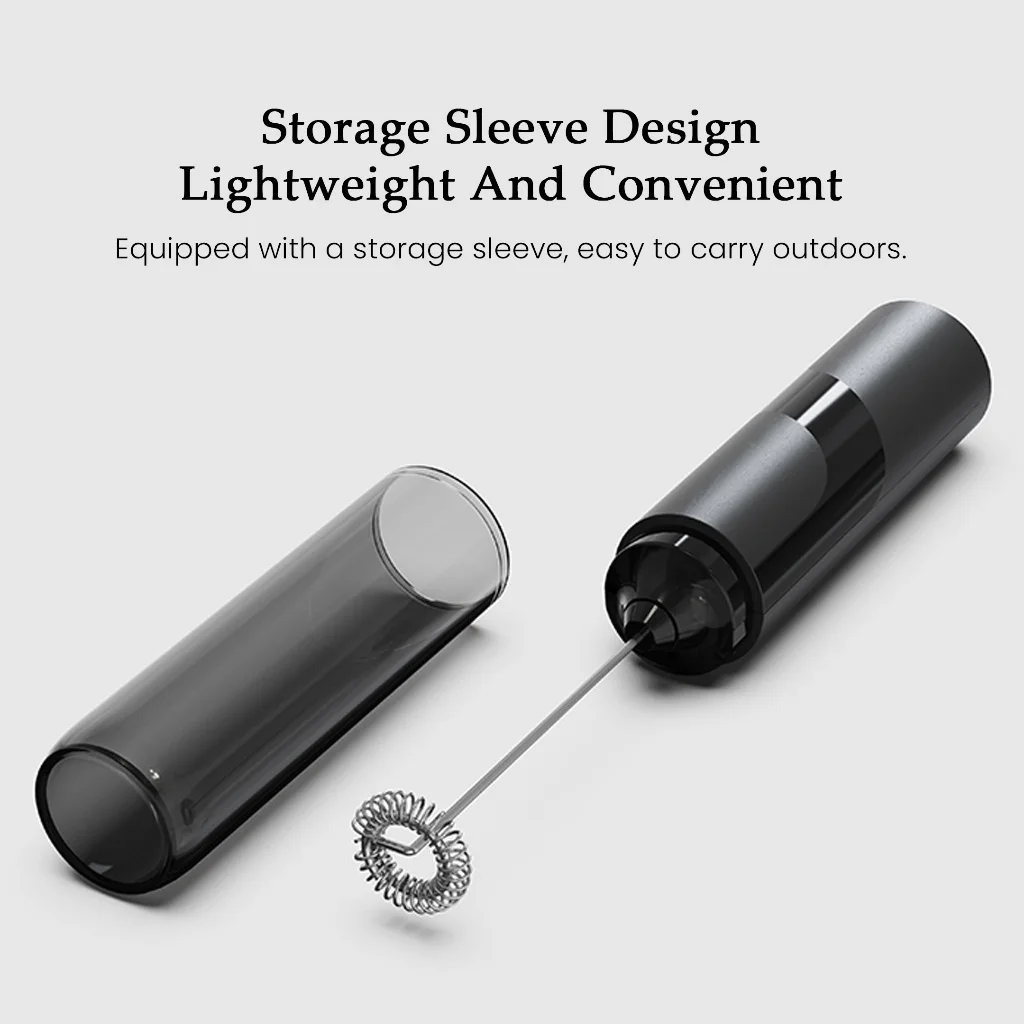 KLT رغوة الحليب الكهربائية كفاءة خلط الضوء المدمجة الغذاء الصف المواد للقهوة فرابيه لاتيه ماتشا الشوكولاته الساخنة