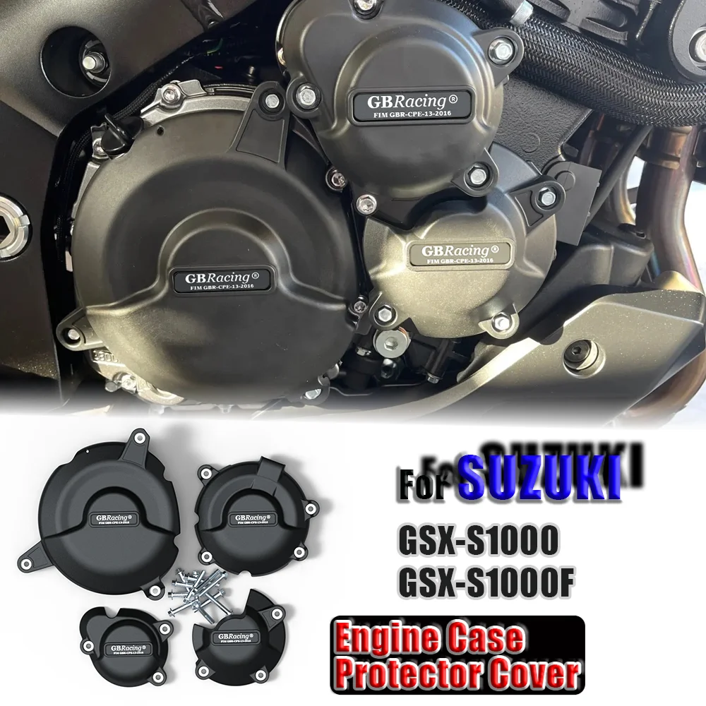 

For SUZUKI GSX-S1000 1000F Motorcycles Engine Case Guard Engine Case Protector Cover Engine Cover Set Engine Protection Cover