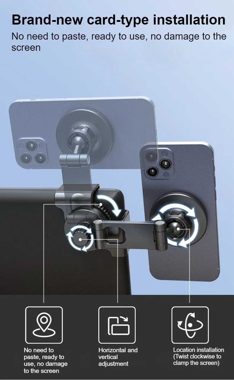 Für Tesla Handyhalterung für Mittelkonsole Schiebehalterung Magnetische Auto-Handyhalterung für iPhone 15 14 13 12 Auto-Zubehör – Detail 10