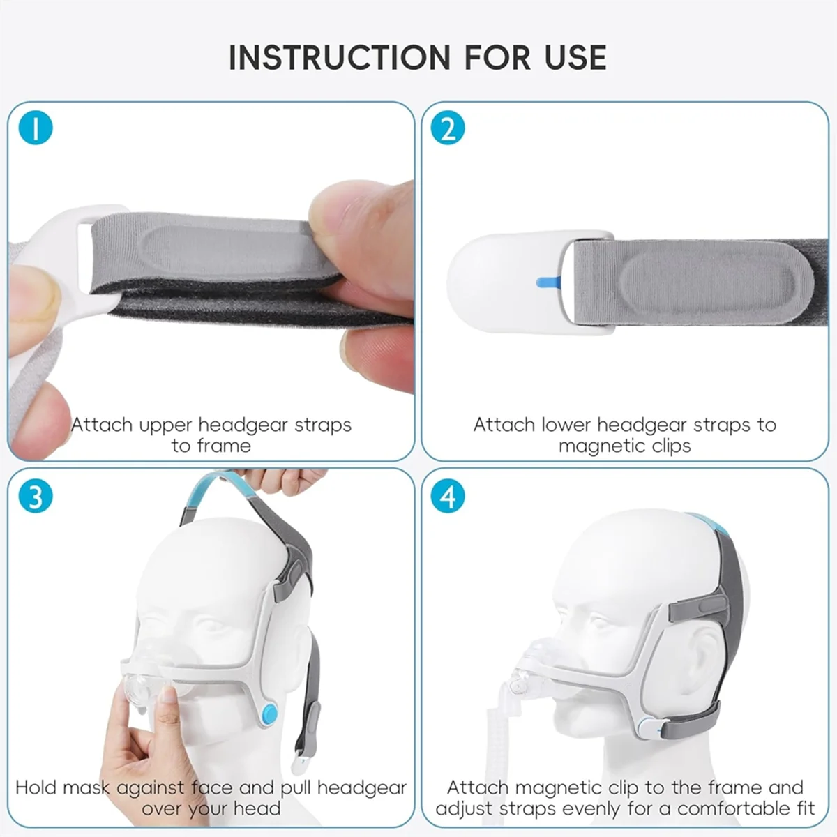 أغطية رأس ABTX لأغطية الرأس/غطاء الرأس N20، استبدال أغطية الرأس N20 بمشابك مغناطيسية