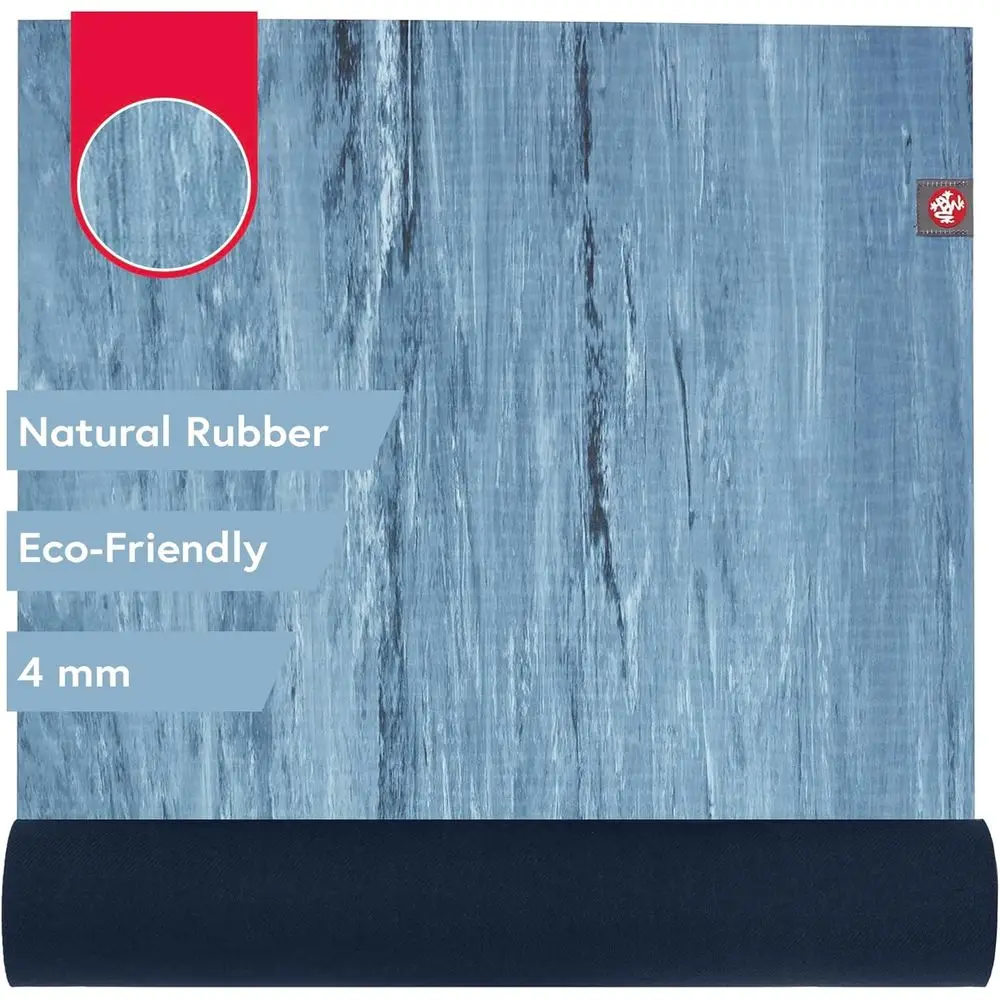 

4mm Eco-Friendly Natural Rubber Yoga Mat - Soft Textured Surface for Comfort