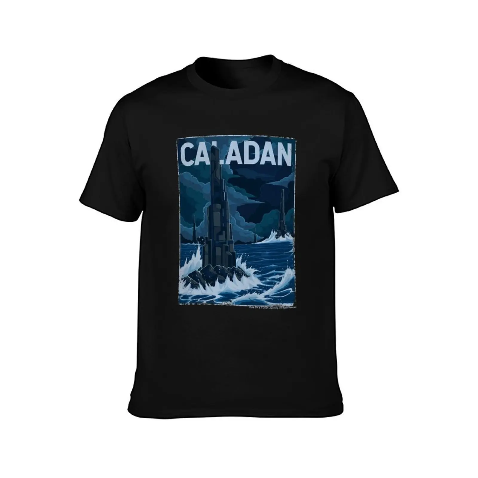Caladan Retro Vintage Tourism Decal T-Shirt Work Wear Simple Tee Shirt T-Shirt