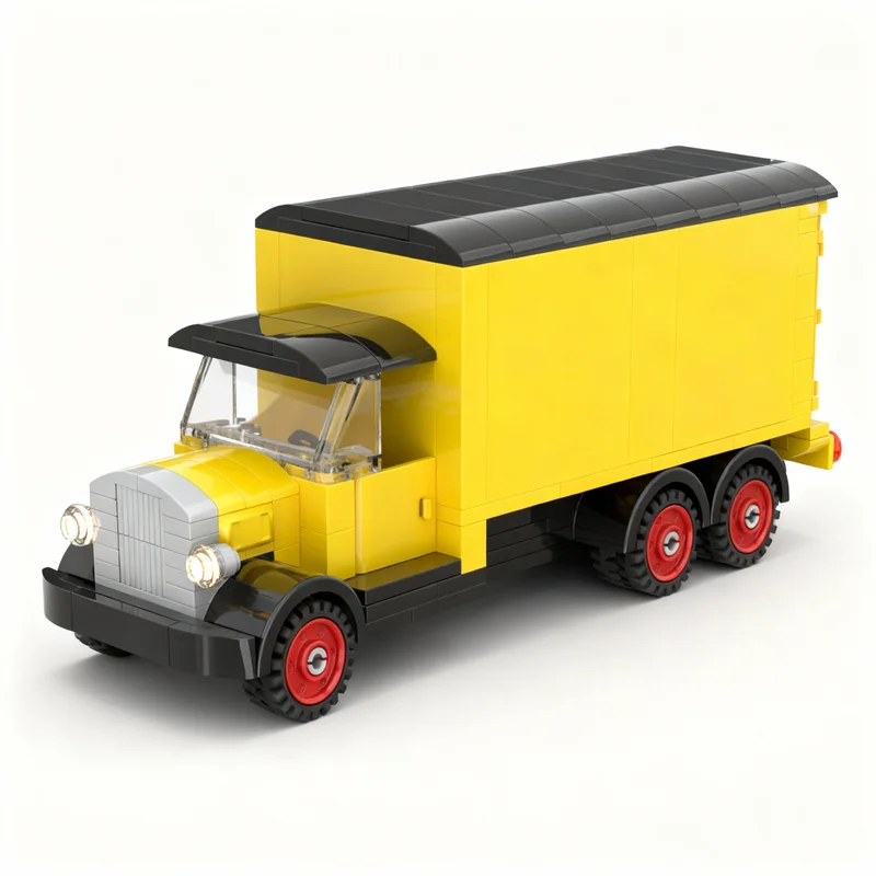 

NEW 243PCS MOC Technology Grolsch Beer Truck Scamell 6 Wheeler Model DIY Assembly Building Blocks Display Birthday Gift Decor