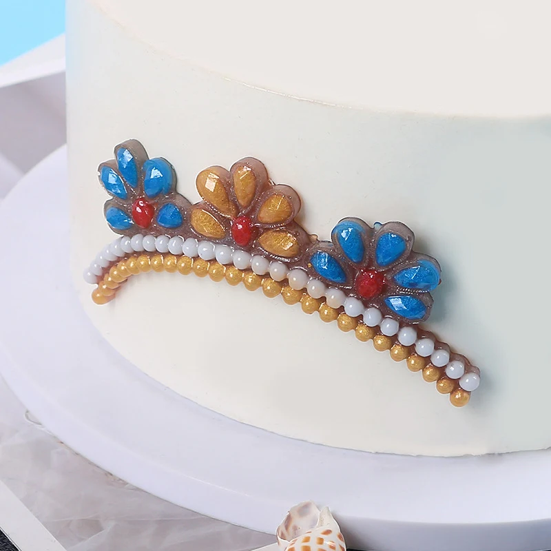 Pearls String Beads Fondant Mold For Cake Decoration Birthday Wedding Gem Silicone Mould Aromatherapy Candle Kitchen Accessories