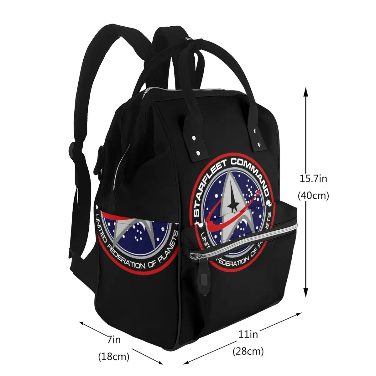 Star Treks Science Fiction TV Series Student Backpack School Bag Hiking Travel Daypack for Men Women Bookbag Shoulder Bags