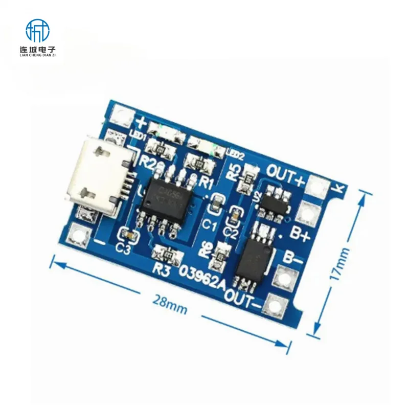 10 قطعة مجموعة TP4056 18650 3.7 فولت 4.2 فولت لوحة شحن البطارية 1A