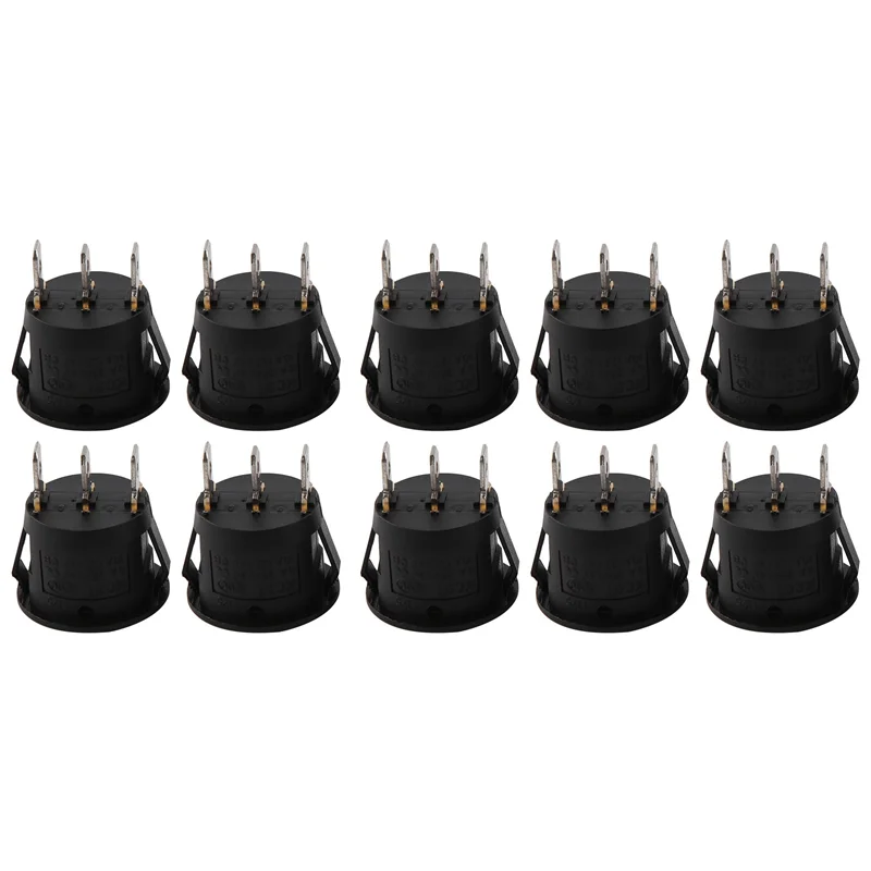 

40 шт. X ВКЛ/ВЫКЛ/ВКЛ 3-позиционный SPDT круглый кулисный переключатель для лодки 6А/250 В 10 А/125 В переменного тока