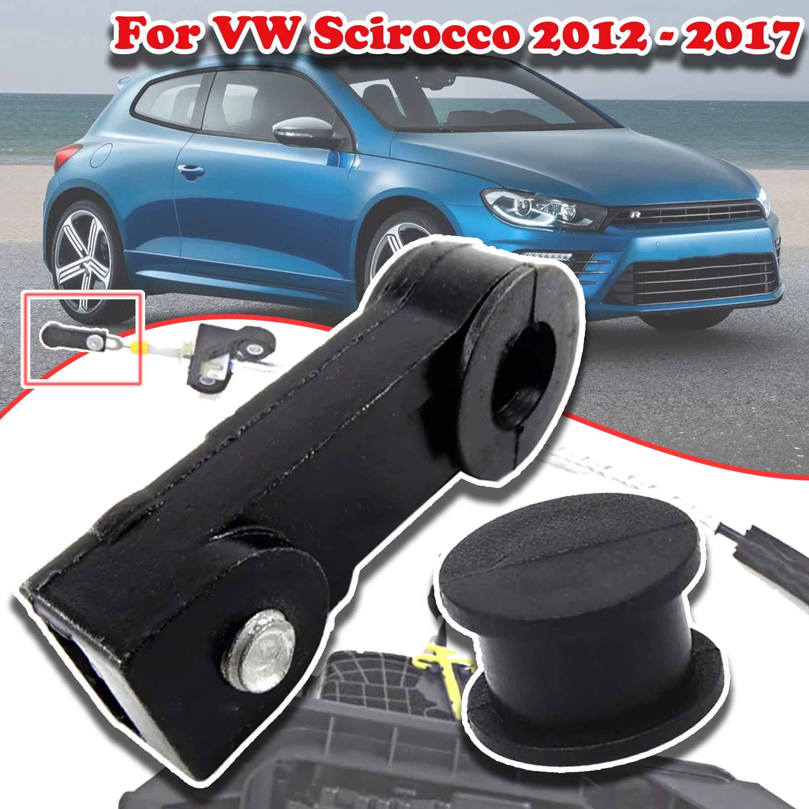 

For VW Scirocco Gear Linkage Control Cable Shift Automatic Lever End Connect Collet Rod Bushing 2012 2013 2014 - 2017 09G321397A