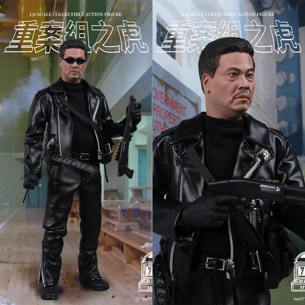 777TOYS FT008 1/6 Scale Collectible Tiger of Serious Cases Ng Man Tat 12 inch Male Policeman Action Figure Model for Collection