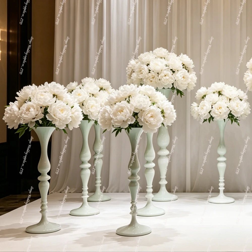 /80/90/100cm 6/10pcsWedding Party Wedding Theme Flower Arrangement Decorative Ornaments Wedding Flower Candlestick Road Lead