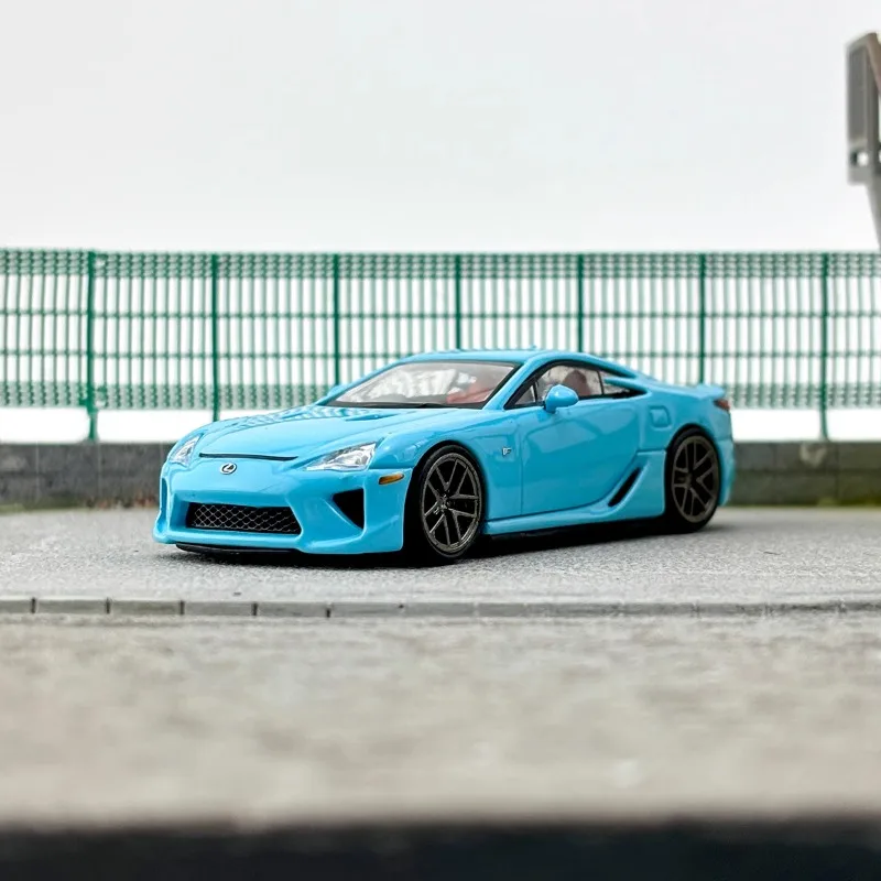 CM 1/64 Lexus LFA Blauw Legering Speelgoed Motorvoertuig Diecast Metaal Model Geschenken