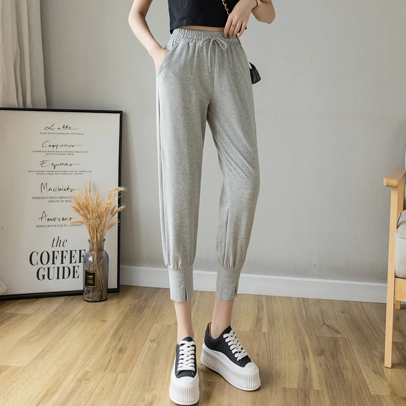 

Ladies Slouchy Baggy Harem Pants Women Bottoms Pants Girls High Waist Trousers Female Loose Clothes Cheap Wholesale PAY0717 2