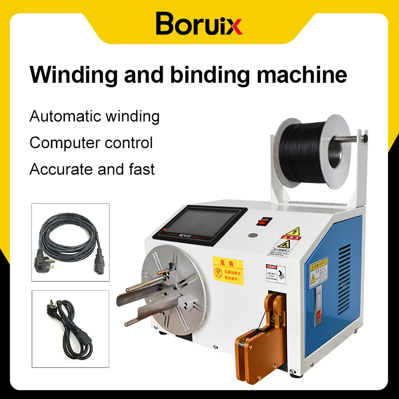

Automatic Binding Machine High Speed Adjustable Cable Tie Machine for AC DC USB HDMI Cable Processing Fast Efficient Durable