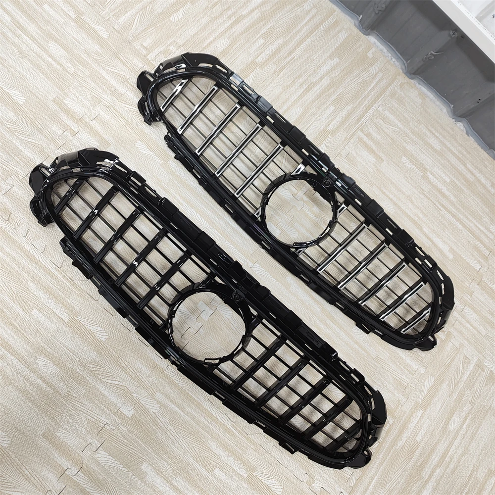 GT Style Front Bumper Grill Mesh Grille For Mercedes Benz E Class