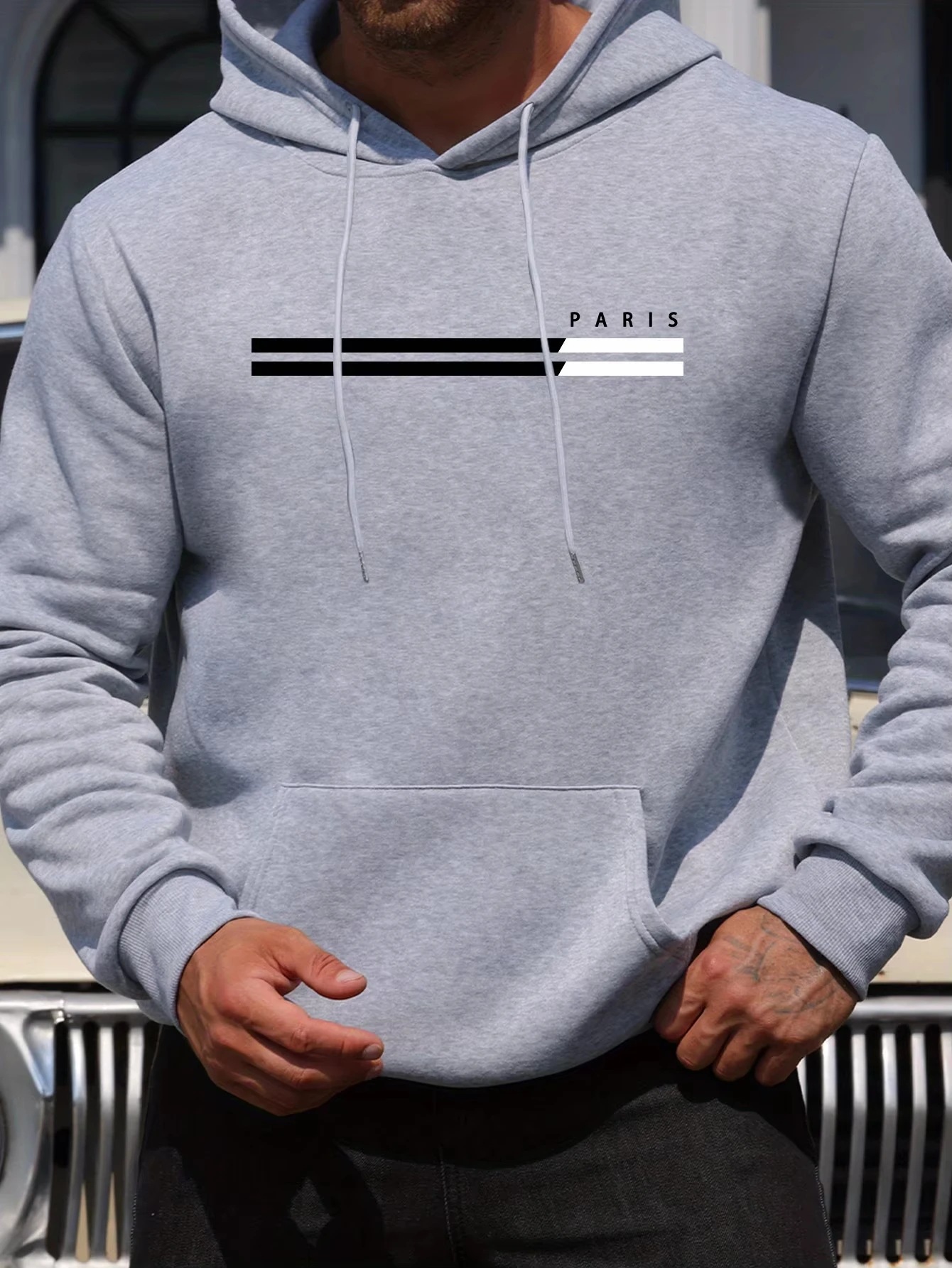 2026 New Men Personality Letter Print Hooded Sweatshirt Autumn Winter Casual Streetwear Long Sleeve Sports Pullover Hoodie
