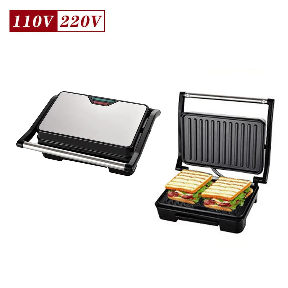 Barbecue machine Steak BBQ European and American sandwich Waffle Heating electric baking pan bread light food machine