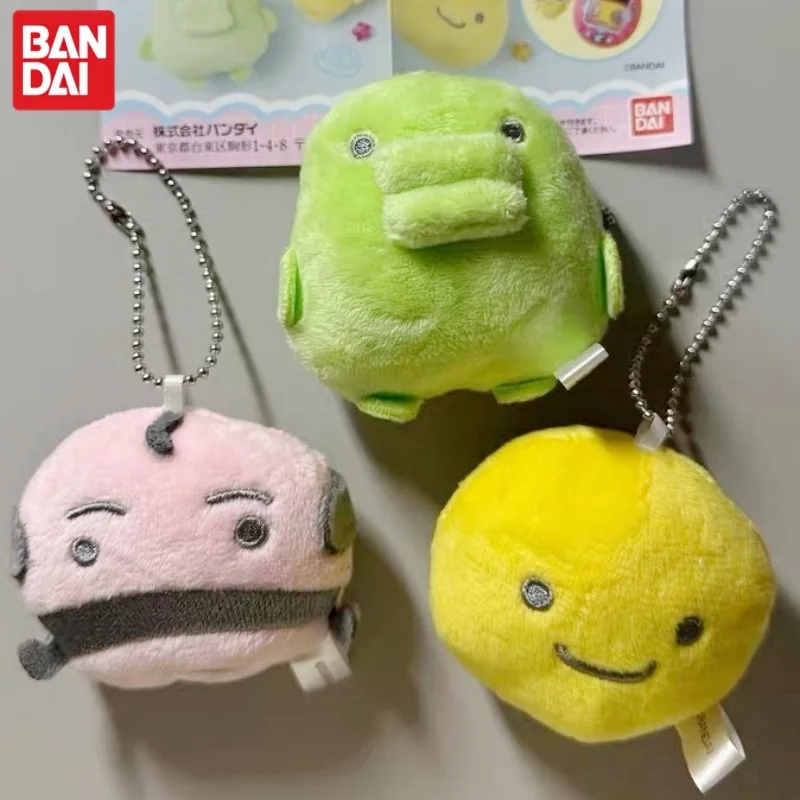 Bandai Tamagotchi Plush Doll Keychain Gashapon Cute Cartoon Pendant Collectible Soft Stuffed Toy For Bag Decoration