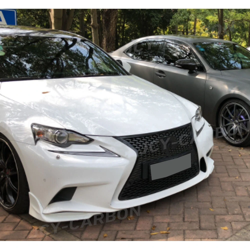 JCYECF Front Bumper Lip Spoiler Splitter For Lexus IS250 300 IS F Sport Sedan 4 Door 2006-2016 Carbon Fiber Body Kits view 6