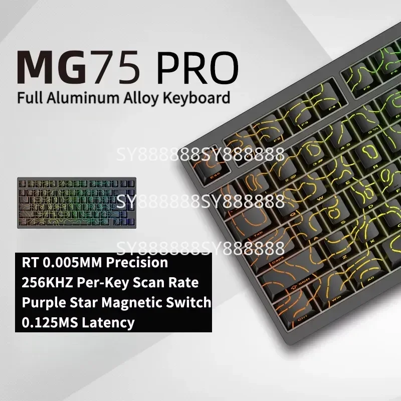 Mechanical Gaming Keyboard FOR IROK MG75 PRO MAX 8K Magnetic Switch 0.005mm RT Quick Trigger Hot Swap SOCD Water Proof Wired