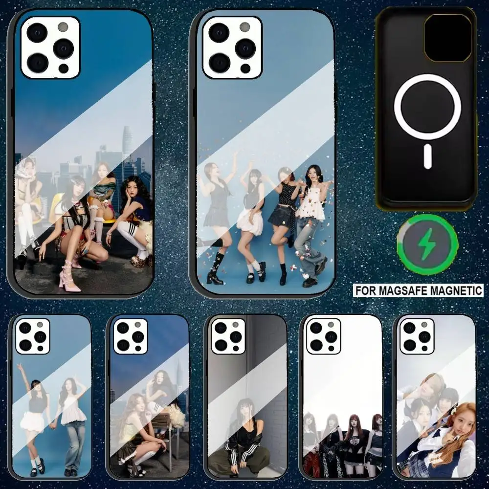 

K-KISS OF LIFE 224 Phone Case For iPhone 17,16,15,14,13,12,11,Pro,Max,Plus,Mini,SE4,E Magnetic Magsafe Wireless Charging