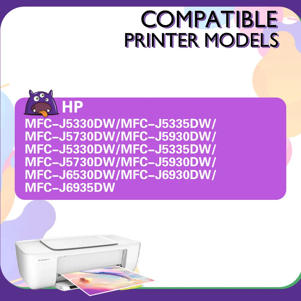 QSYRAINBOW 3219XL Ink Cartridge For Brother LC3219 3219 XL Compatible MFC J5330DW J5335DW J5730DW J5930DW J6530DW Printer