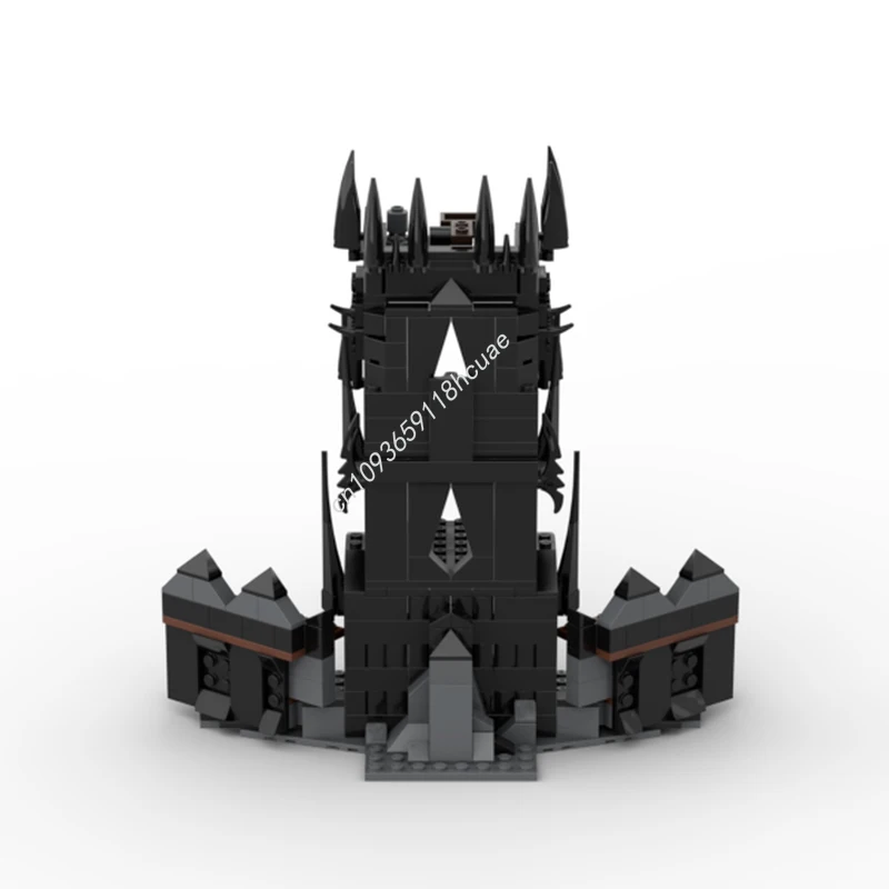 

337 шт. MOC, личная башня Саурона, строительные блоки «Властелин колец», рождественская образовательная модель «сделай сам», подарок
