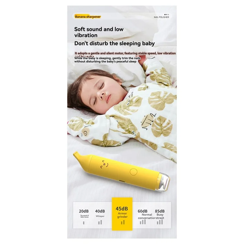 ماكينة تشذيب أظافر كهربائية للأطفال بإضاءة LED من JY-Soft، 6 ملحقات لطيفة