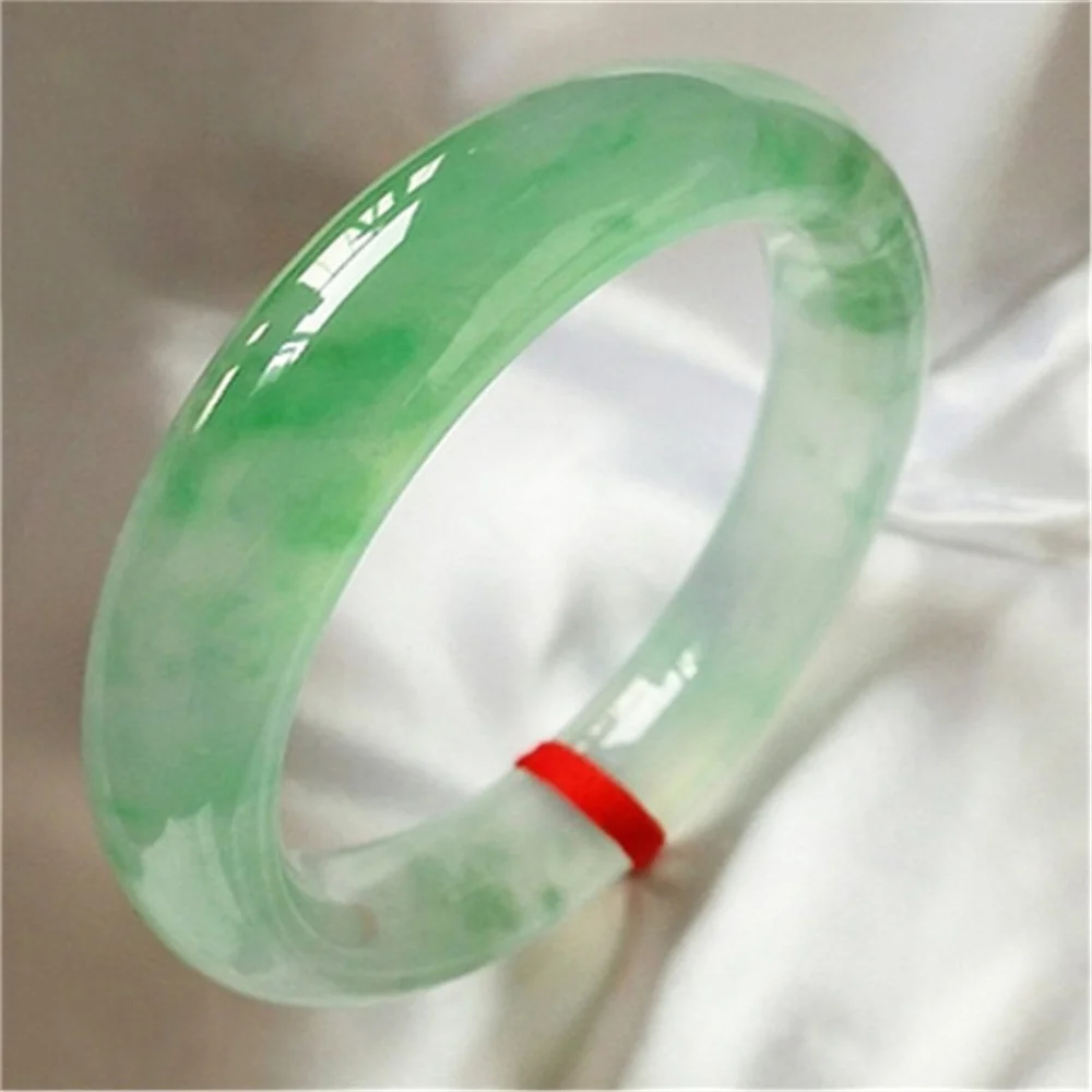 Natural Ice Seed Jade bangle Bracelet Authentic Luxurious Floating Green Emerald Green Transparent Girl Myanmar Jade Bracelet