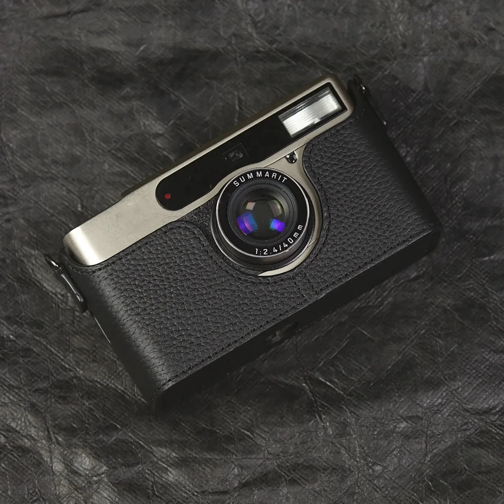 

For Leica Minilux Case Genuine Real Leather Half Camera Case Bag Cover DLUX/SOFORT 2 Case Camera Bag Photography Accessories