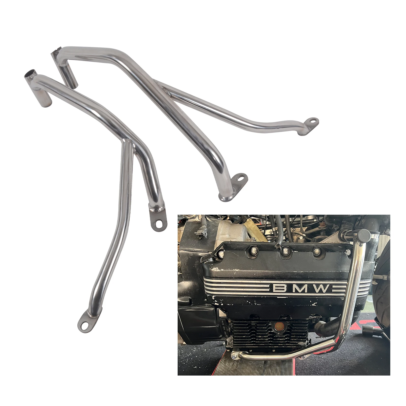 Cafe Racer K Serie For BMW K100 New Front Engine Guard Highway Crash Bar Protector Frame Drop Bar Motorcycle Protective Bumper view 3