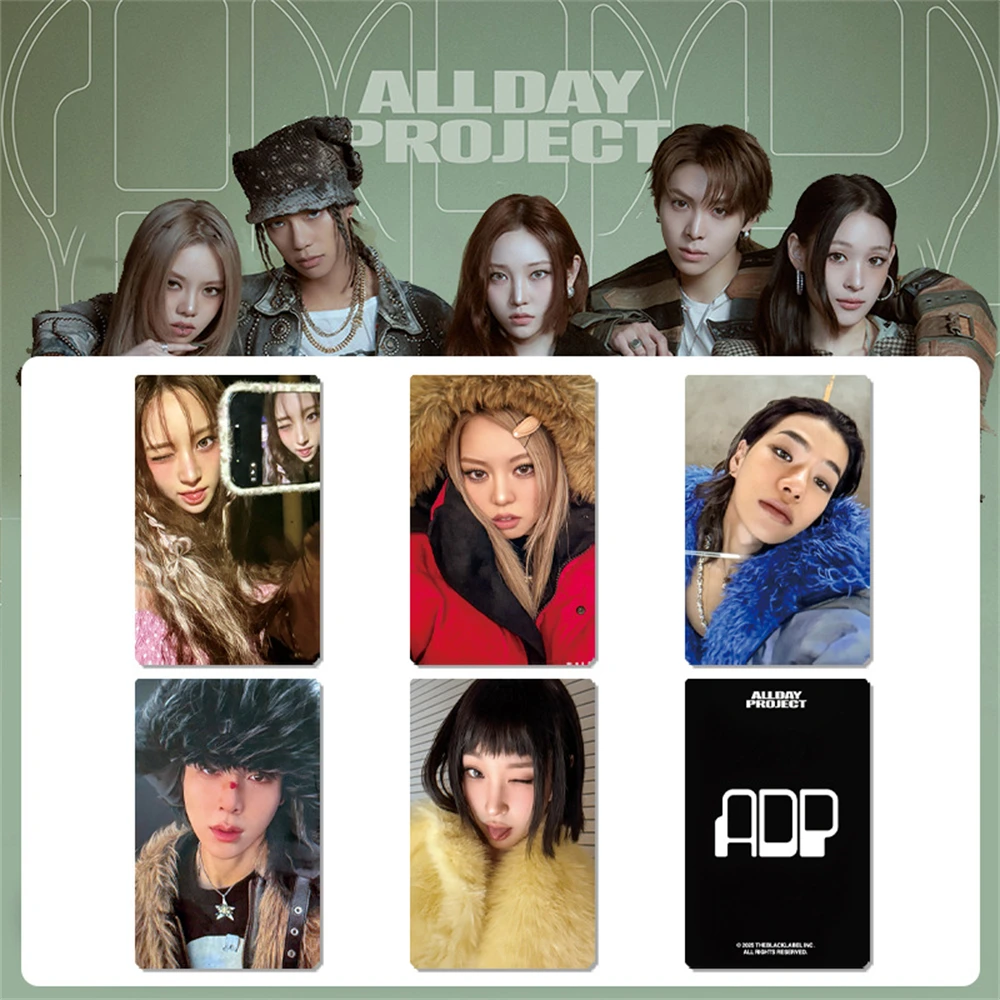 5 قطعة/المجموعة K-POP ALLDAY PROJECT بطاقات الصور ADP عضو على الوجهين بطاقات لومو آني تارزان بيلي ووشان بطاقة بريدية المشجعين جمع هدية
