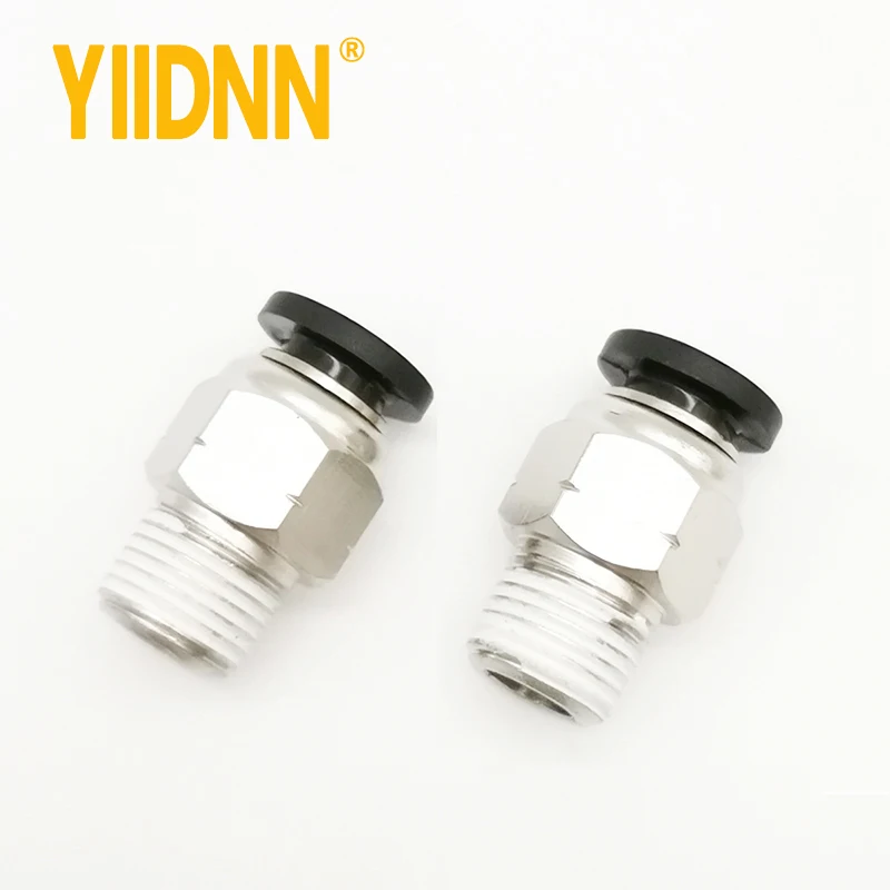 high quality NPT pneumatic tube fitting push in air quick connect pipe fittings PCF1/4-N02