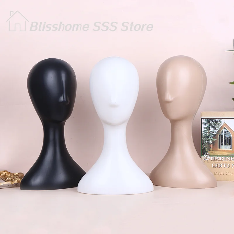 SPro Female Plastic Abstract Mannequin Manikin Head Model Wig Hat Hair Display Stand Holder High Quality Durable Material