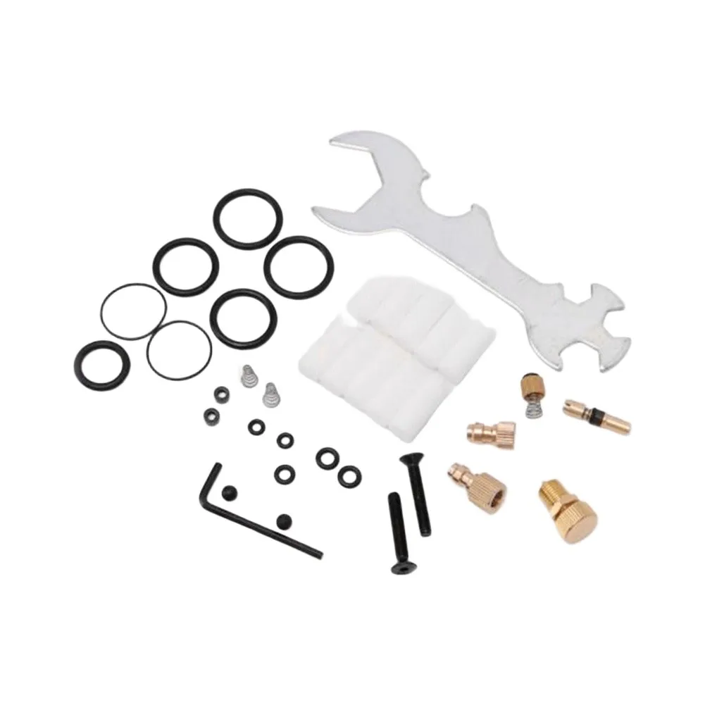 High Pressure Air Pump Replacement Kit with Copper Piston and 37-Piece Accessory Set for Maintenance and Repair