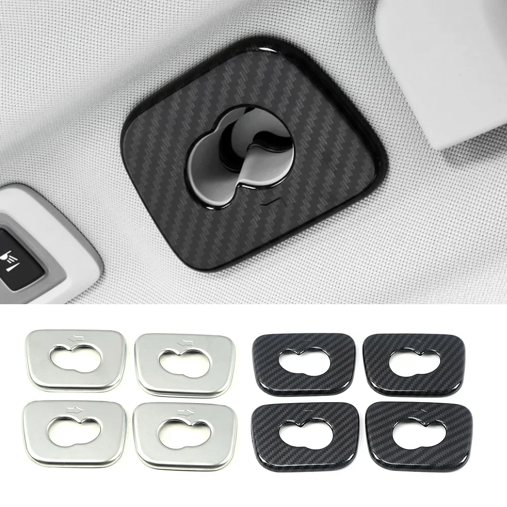 For Volvo XC40 2017-2025 XC60 XC90 V90 V60 Car Interior Roof Hook Frame Cover Trim Strip Carbon Fiber Color ABS Interior Sticker