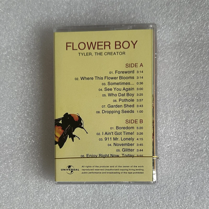 Rap tyler o criador cassetes de música flor menino álbum tédio fita musical cosplay walkman carro soundtracks caixa festa música presentes