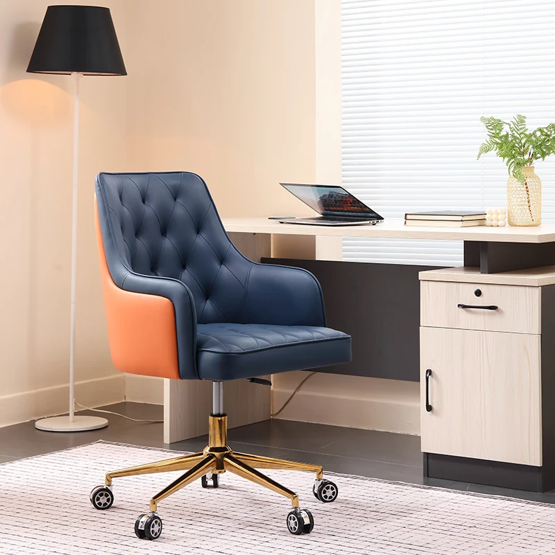 

Computer Home Chair Comfort Sedentary Bedroom Office Leather Chair Luxury Modern Lifting Desk Sillas De Oficina Furniture