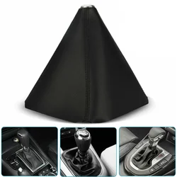 PVC Leather Car Shift Knob Shifter Boot Cover Universal Black Shift Knob Cover Gearbox Handle Protection Car Gear Shift Collars