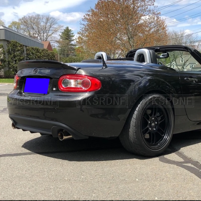 For MX5 NC NCEC Roster Miata EPA Type 3 2009-2015 Carbon Fiber Rear Trunk Spoiler Tail Boot Lip Wing Car Styling