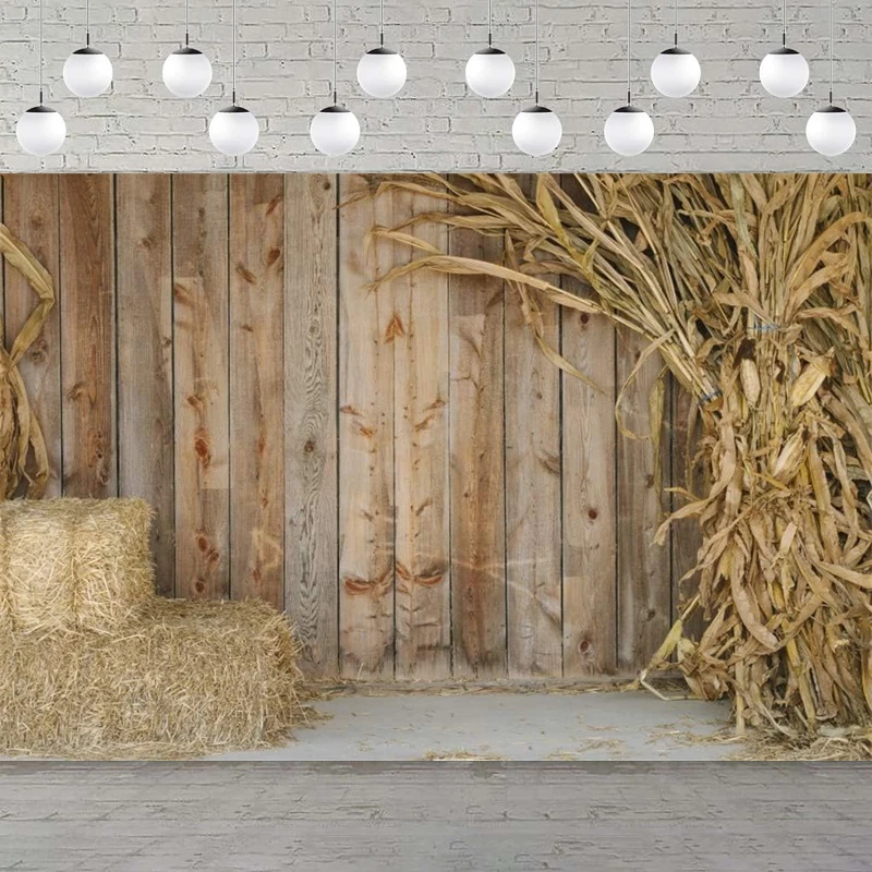 Western Farm Stable Photography Backdrop Barn Hay Straw Hayloft Background Country Scene Cowboys Theme Party Decoration Banner