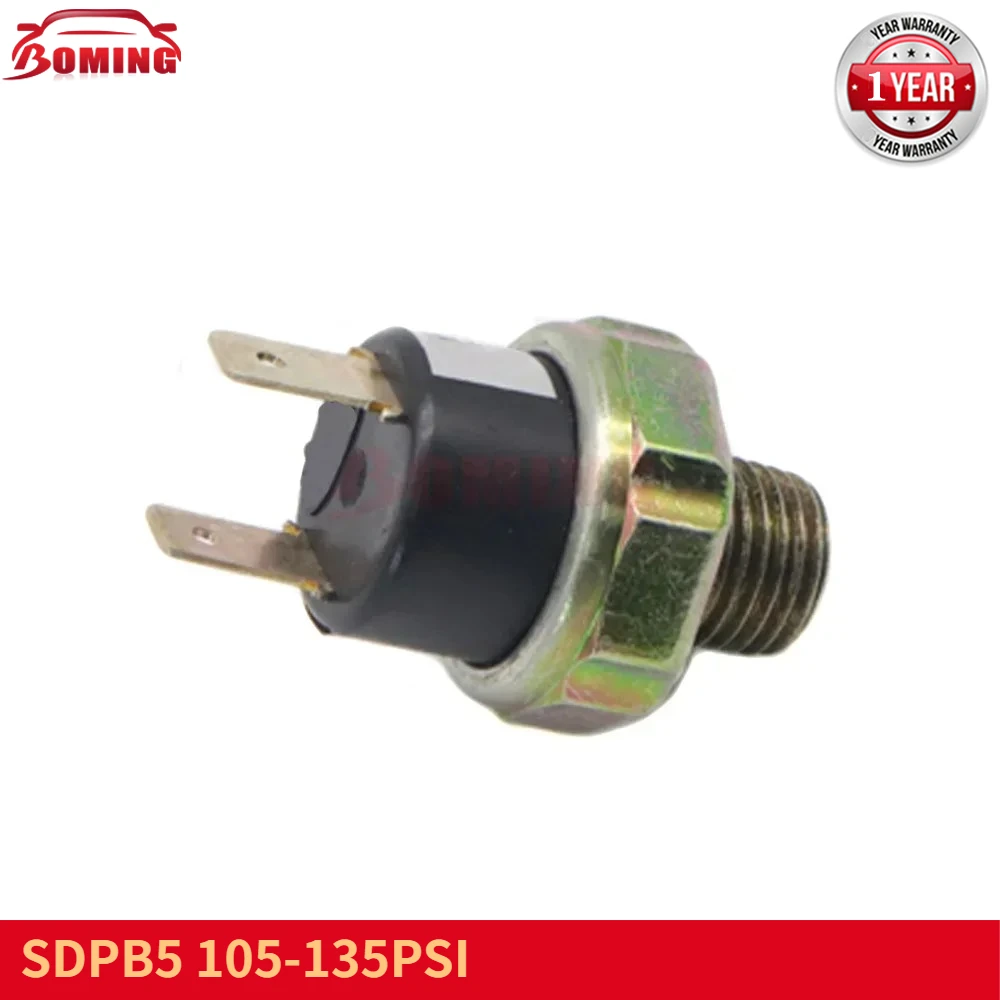 105-135PSI SDPB5 New Car Air Compressor Pressure Control Switch Tank Mount Thread Valve OFF 135PSI ON 105PSI For Train Horn