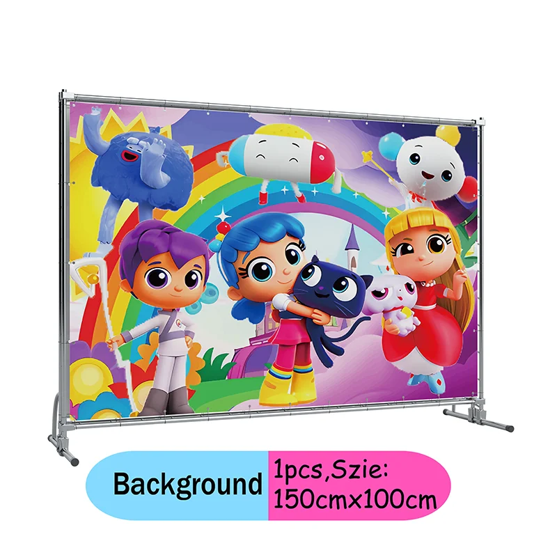 True and the Rainbow Kingdom Cartoon animation theme baby shower decorations disposable party decoration stickers balloon