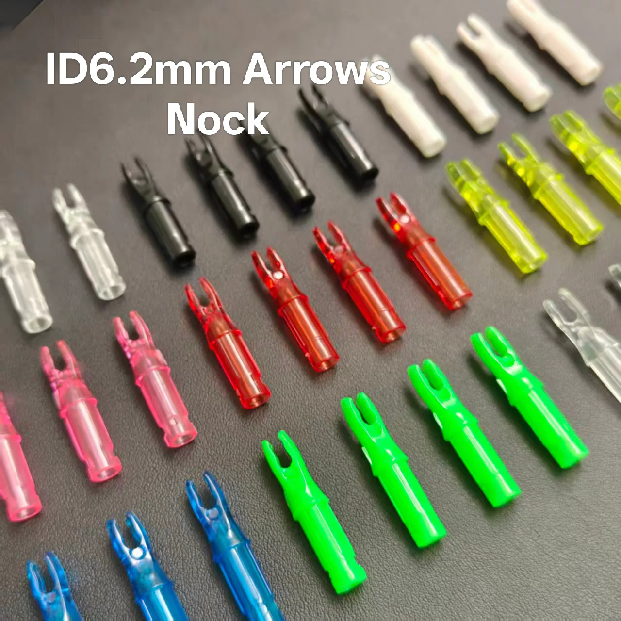 Image of Bogenschießen 6,2mm ID Pfeil-Einsatznocks 50 Stück Interne Ersatznocks für Carbon- und Glasfaser-Pfeilschäfte Outdoor Jagd Schießen D