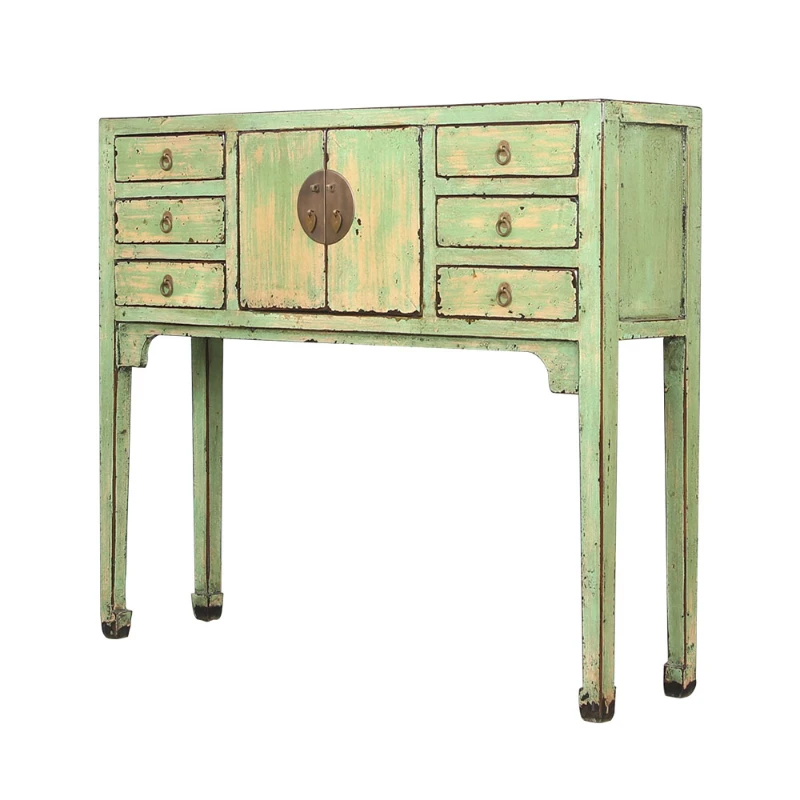 

*New Chinese classical solid wood old side cabinet, entrance cabinet, foyer decorative cabinet, high-footed entrance table