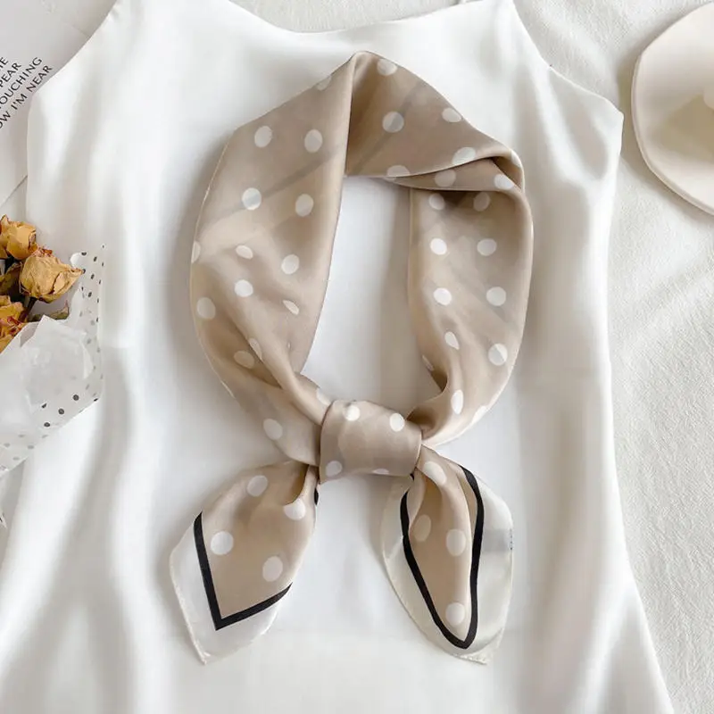 

Квадратный шарф, роскошный искусственный шелк, женский галстук для волос с кошачьей шеей, пляжный хиджаб, платок, повязки на голову, бандана, женский платок 70 см