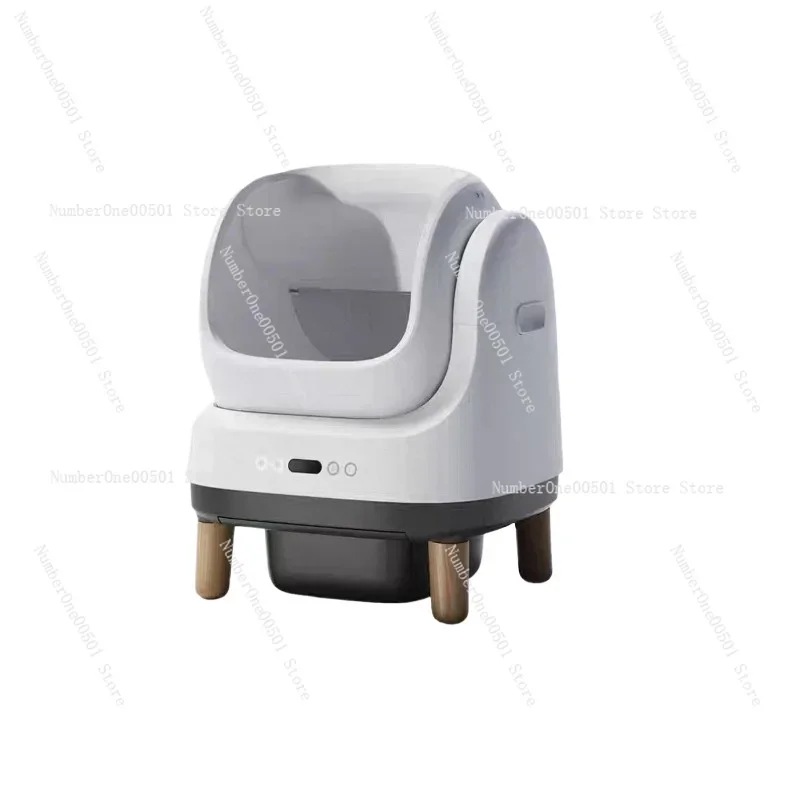 

4th Gen Automatic Open Top Litter Box Self Cleaning Anti Claw Smart Cat Toilet for Cats -095