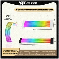 Placa de luz ARGB flexible OEM, adecuada para tarjetas gráficas de 24 pines/8 pines/2x8 pines/12VHPWR, luz decorativa para placa base, accesorios para PC.