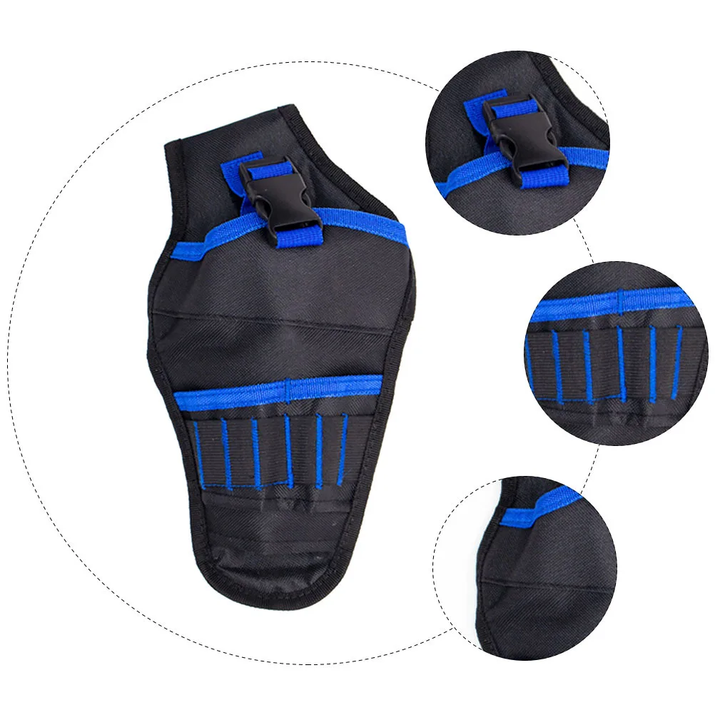 حقيبة أدوات متعددة الوظائف، حاوية تخزين كهربائي، مادة عالية الجودة، حزام محمول مريح للمقاول